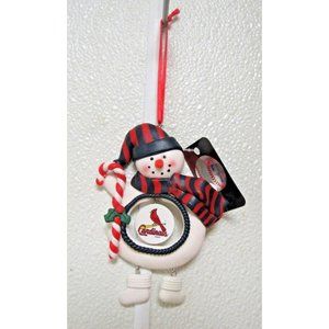 MLB St. Louis Cardinals Clay Dough Snowman Xmas Ornament by Team Sports America